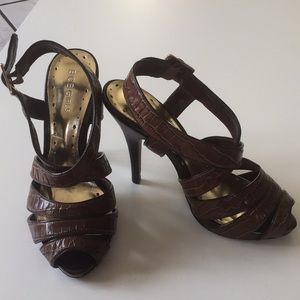 BCBG Brown heels
